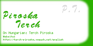 piroska terch business card